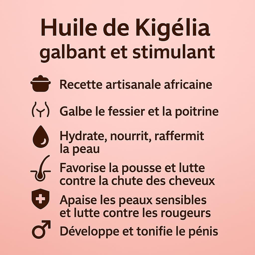 HUILE DE KIGELIA / KIGELIA OIL AFRICA 100 % NATURELLE ORIGINALE 150ML