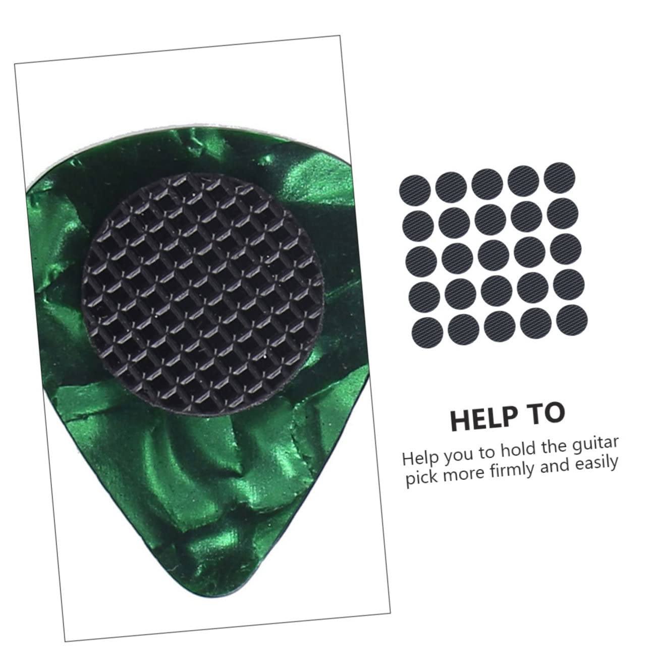 VICASKY 160 piezas de agarre de goma para púas de guitarra, parte antideslizante, duradera, para los amantes de la guitarra, facilita el tocar, accesorios de guitarra perfectos para principiantes y