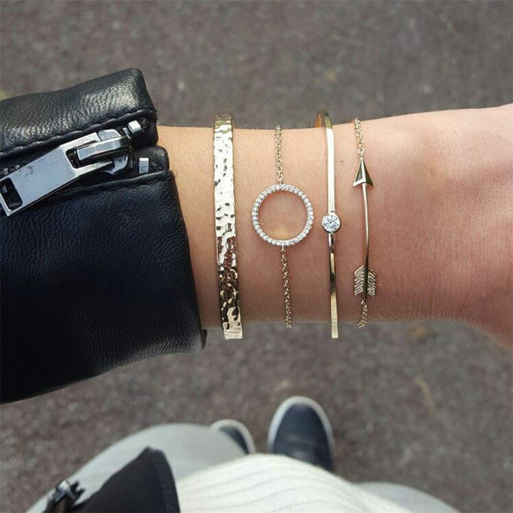 Cavigliera da Spiaggia, Set di Braccialetti con ciondoli in Cristallo con Perline Rotonde in Lega da Donna, Gioielli con Catenella per Piedi durevoli e utili