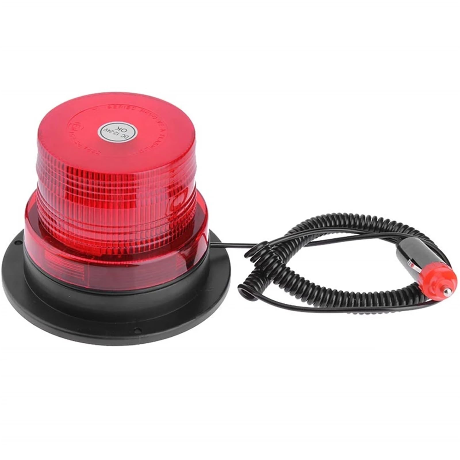 Luz estroboscópica LED amarilla de advertencia for policía, luces intermitentes de emergencia for techo de coche, camión o vehículo, luz de señalización de tráfico, 12V/24V(Red Light)