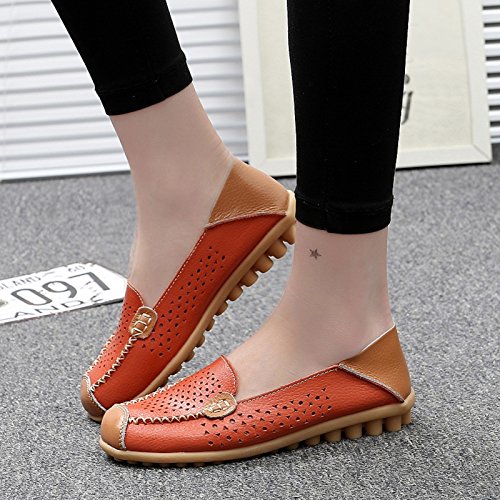 Image of VenusCelia Women's Floral Comfort Walking Flat Loafer