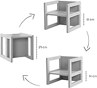 Vista 5 de Roba -Kids Country-Farmhouse: Silla infantil gris para niños