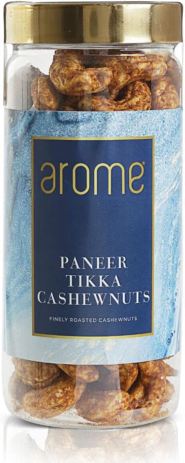 arome Paneer Tikka Cashew 100g Premium Roasted Cashews with Paneer Tikka Masala Flavored Dryfruits Kaju 100g