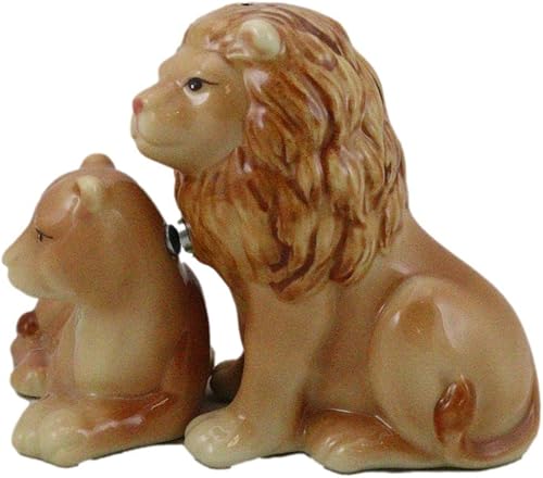 Miniatura 4 de Ebros Gift Safari Pride King Lion and Lioness - Juego de figuras coleccionables de cerámica de 3 pulgadas de largo, sabana gigante, gatos, reino