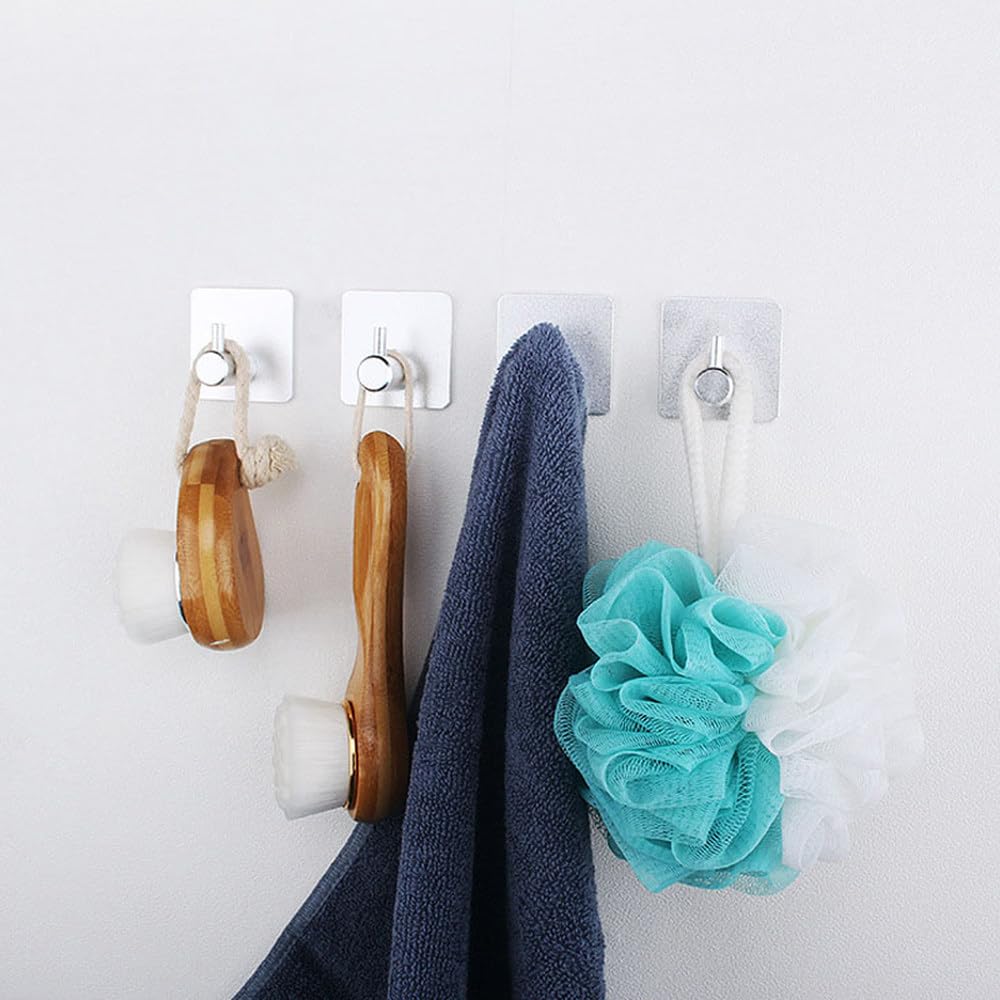 2 pezzi multiuso gancio a muro per porta, chiave, stoffa, cappotto, bagno, accappatoio, gancio, cucina, ferramenta, scaffale, borsa, gancio, organizzatore, appeso, B, nastro, 1