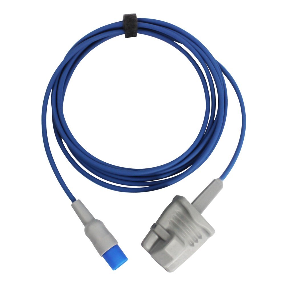 Sino-k Kompatibel Philips M1191BL Spo2 Sensor Erwachsene Weiche 9,8 ft 8 Pins Connector FDA/CE Genehmigt