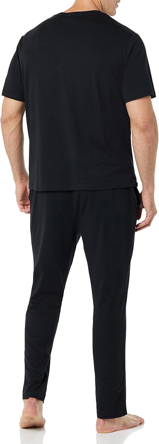 Amazon Essentials Mens Cotton Modal T-Shirt and Full-Length Bottom Pajama Set - Image 2