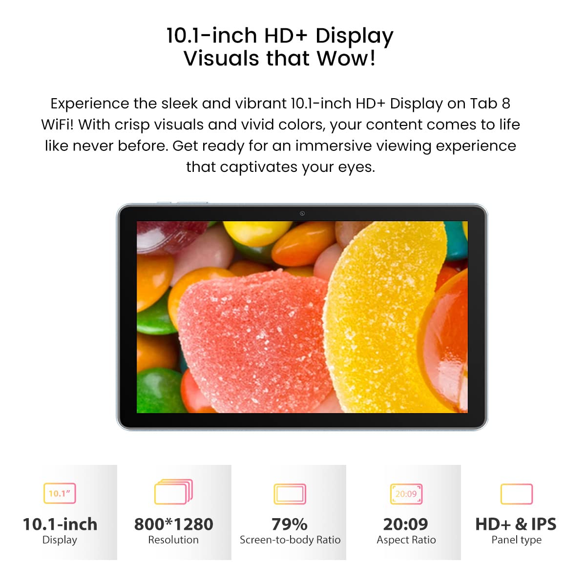 Blackview Tab 8 WIFI, 10.1 inch Android 12 Tablet HD+ IPS Display