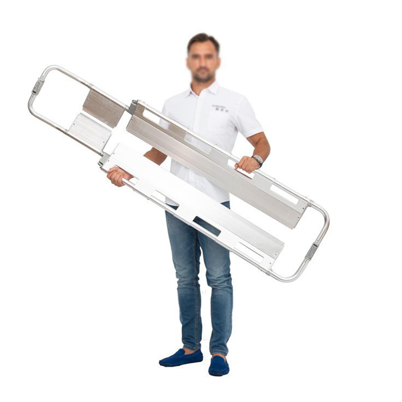 Patiententrage Trage Faltbar, Tragbare Bahre Aus Aluminiumlegierung, EMT Backboard, Krankentrage Krankenliege Belastbarkeit: 170 Kg, Rettungstuch für Feuerwehr Und Rettungsdienst