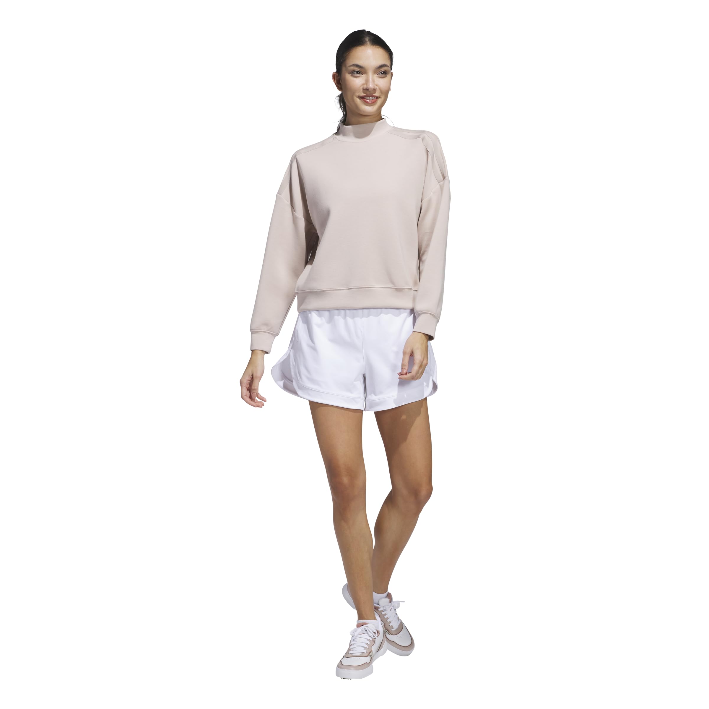 adidas Damski sweter Beyond Spacer Mock Layering Top (5 sztuk), Wonder Taupe, L
