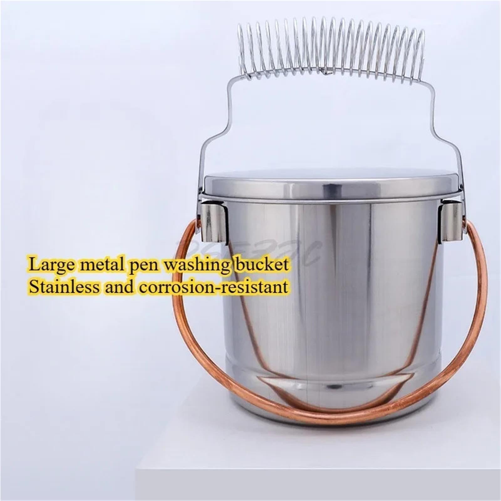 Grand seau de lavage brosses en acier inoxydable