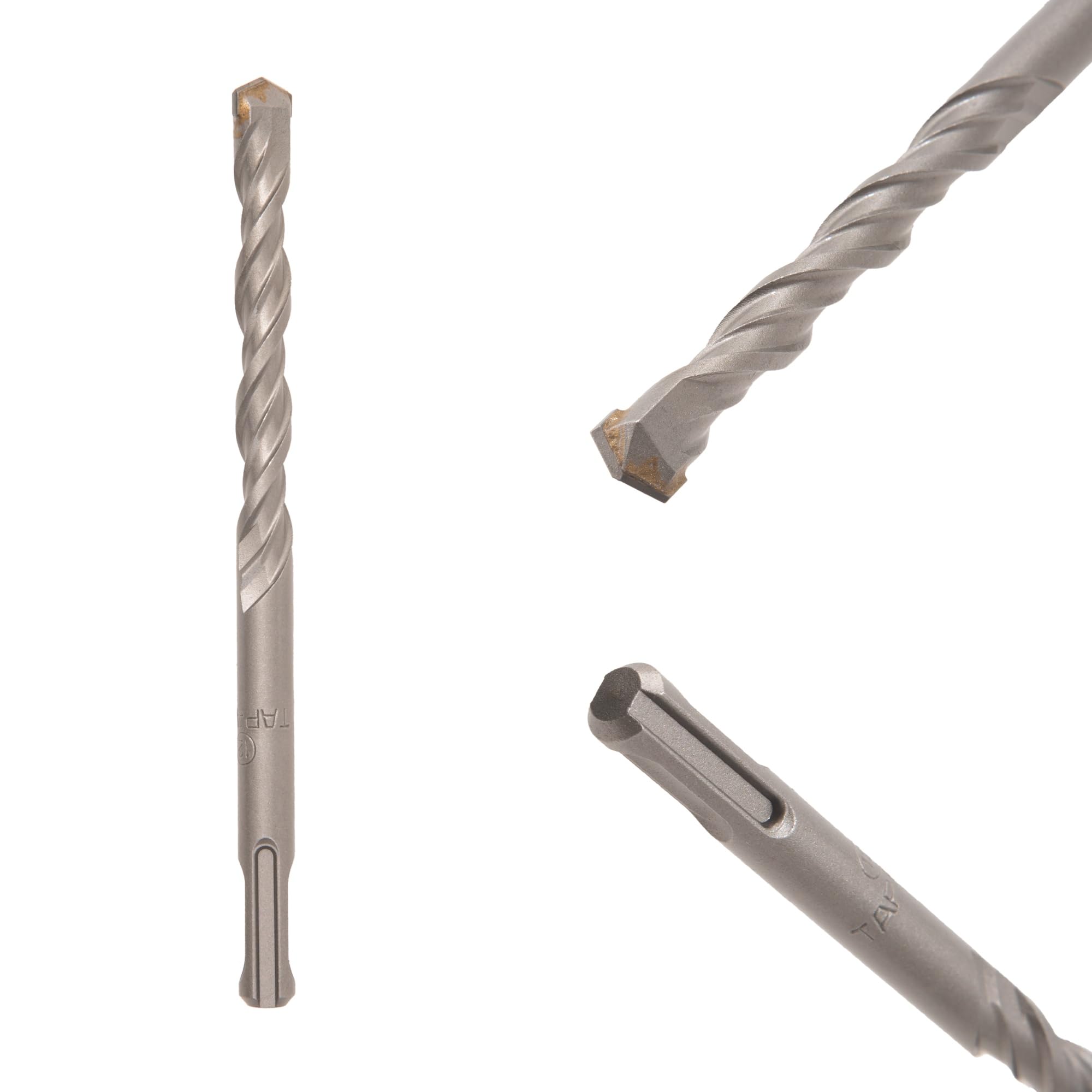 TAPARIA 12 mm Flat Tip SDS Plus Hammer Drill Bit for Concrete Drilling (HDF 12160, 12x100x160 mm)-Spiral Flute Type-Home, DIY, Professional Brick, Wall, Masonary-Drilling-image-41