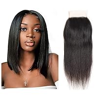 Vista 11 de Cabello humano lacio con cierre de encaje 4x4, cierre de encaje HD, 12 pulgadas, cabello virgen brasileño sin procesar, cierre de parte libre