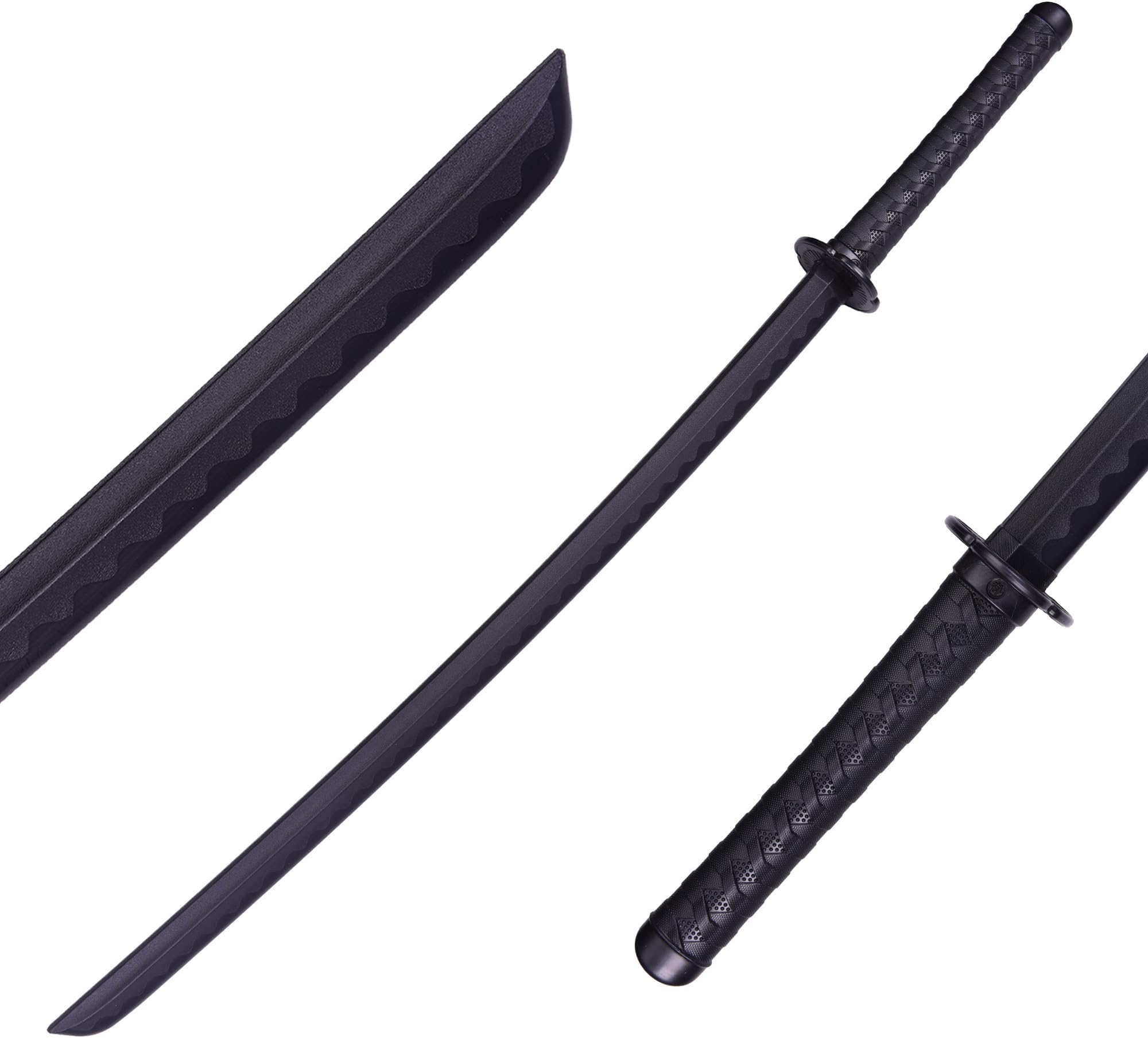 Polypropylene Katana Sword - Japanese Training Samurai Sword, Blunt Longsword, Martial Arts Practice Katana for Men and Women, Cosplay Sword, Safe, Easy, Fun, Durable