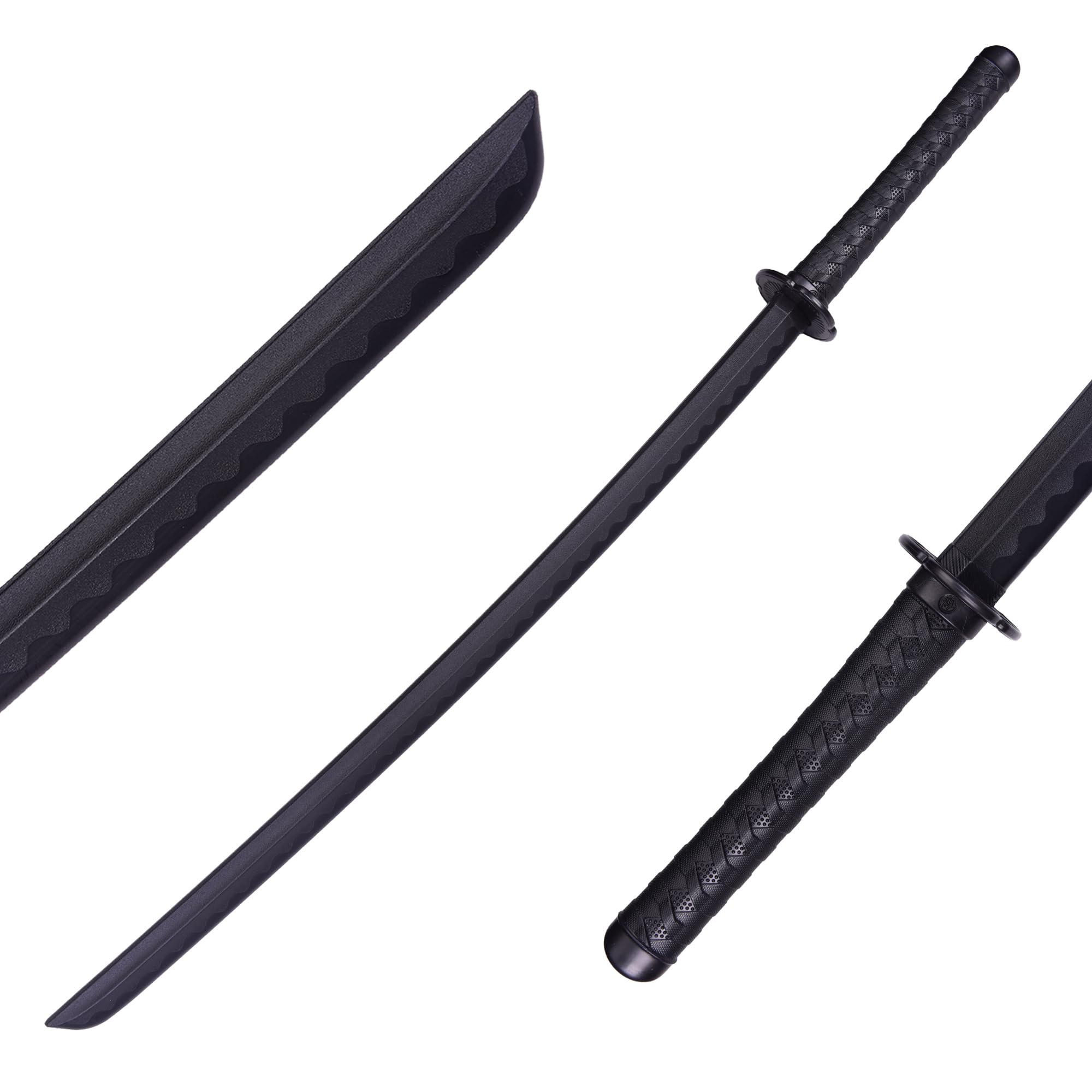 Polypropylene Katana Sword - Japanese Training Samurai Sword, Blunt Longsword, Martial Arts Practice Katana for Men and Women, Cosplay Sword, Safe, Easy, Fun, Durable