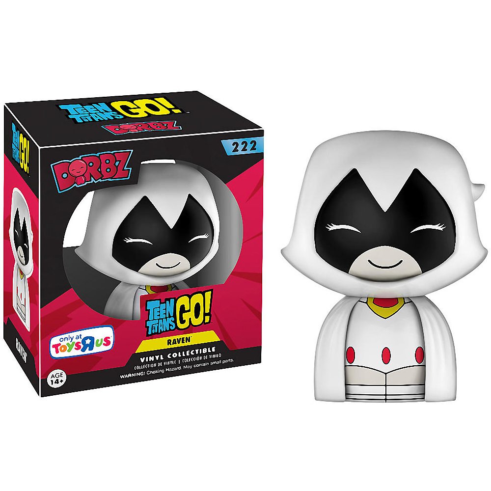 Funko Raven (Toys R Us Exclusive) Dorbz x Teen Titans Go Vinyl Figure + 1 Free Official DC Trading Card Bundle (11812)