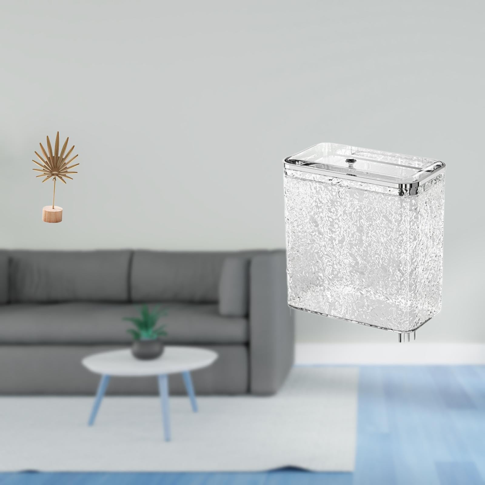 Enakshi® Nordic Abstract Leaf Shaped Metal Sculpture Creative Ornament for Table Party Home with Portable Kitchen Hanging Trash Can Wastebasket Lid Over Cabinet Door Garbage Bin for Bathroom-image-18