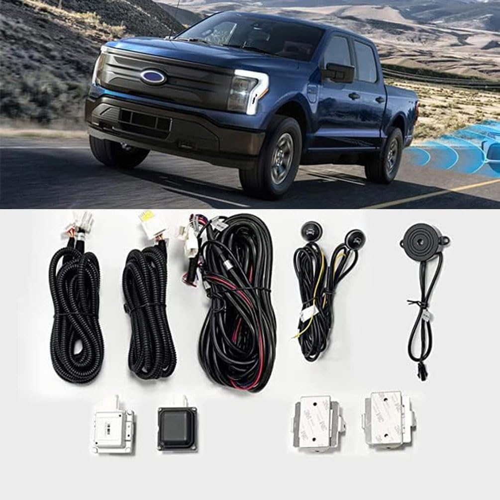 BY-J Car Blind Spot Detection System, 24GHz Millimeter Wave Radar Sensor Blind Spot Monitoring System Kit, Universal Car SUVs Trucks RVs Lane Changing Warning with Reversing Radar Parking System