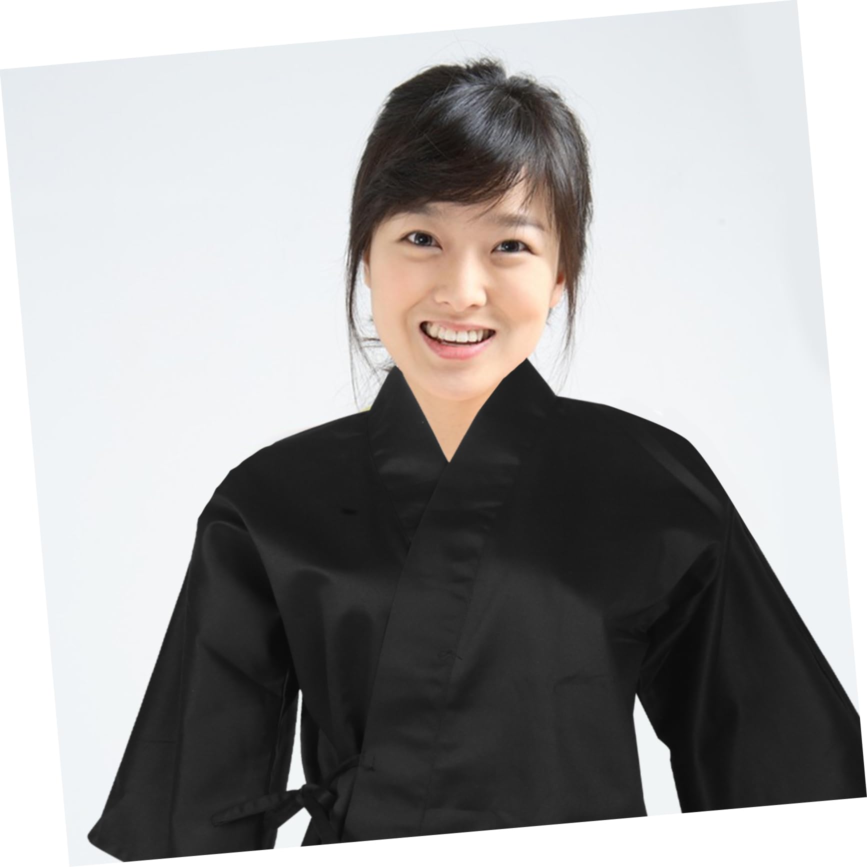 Gatuida Ropa de Trabajo de Chef Japonesa Kimono Tradicional para Hombre Chaqueta de Chef de Sushi para Bares de Sushi Izakayas y Establecimientos de Cocina Japonesa