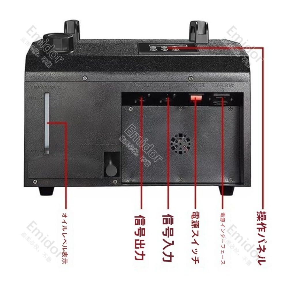 Amazon.co.jp: Emidor スモークバブルマシン、煙泡機です、3イン1