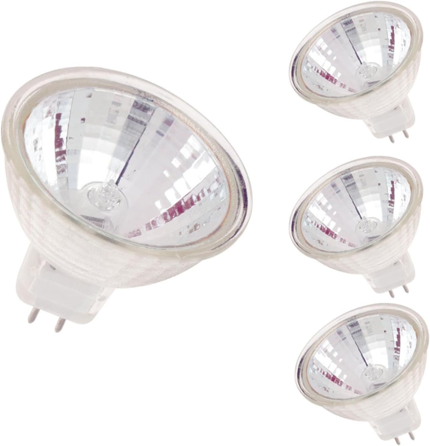 4PC Halogen Bulbs MR11 5 Watt 6 Volt Precision Halogen Reflector Fiber Optic Light Bulb MR11 6V 15W G4/GZ4/GU4 Bi Pin Base Microscope Light Bulb Mechanical Instrument Bulb 30W