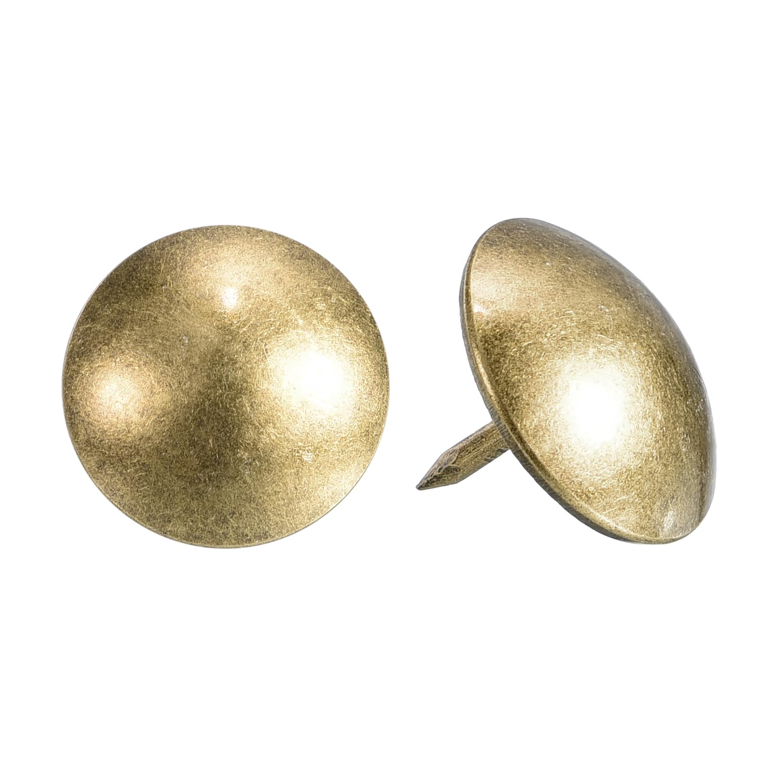 Punaises d'ameublement en acier lot de 25 clous de déco bronze 19x16mm