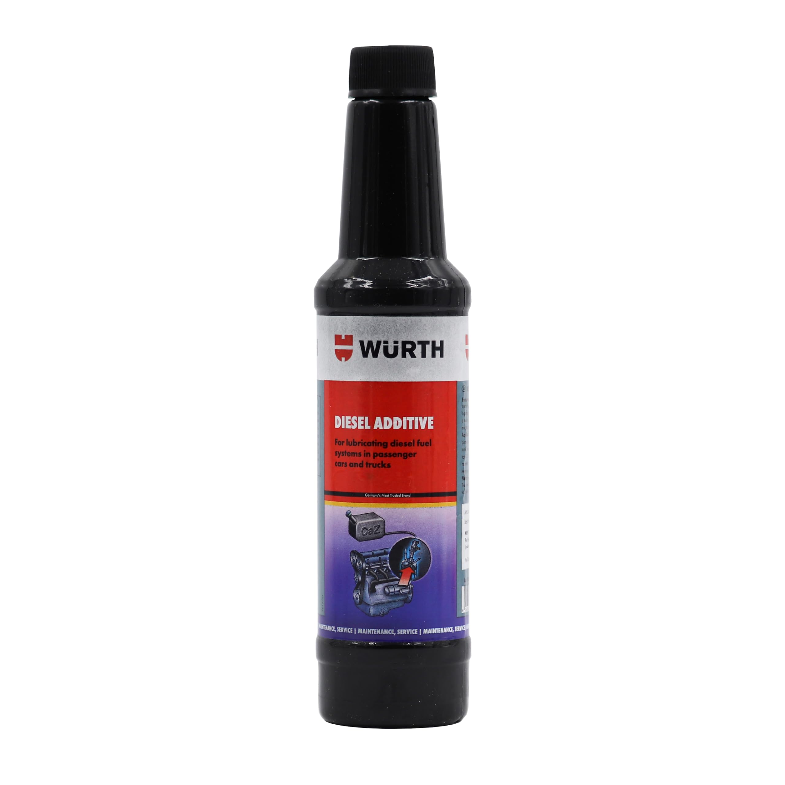 Wuerth Diesel Additive 250 ml– German Engineered | Cleans Fuel System, Reduces Emissions, Improves Mileage & Engine Performance | Anti-Corrosion & Cold Start Aid