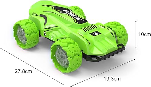 Miniatura 7 de IKAYAA Coche de acrobacias RC,Coche de control remoto de 2.4GHz,Juguete de coche RC para niños niños,Rotación de 360 grados con luz