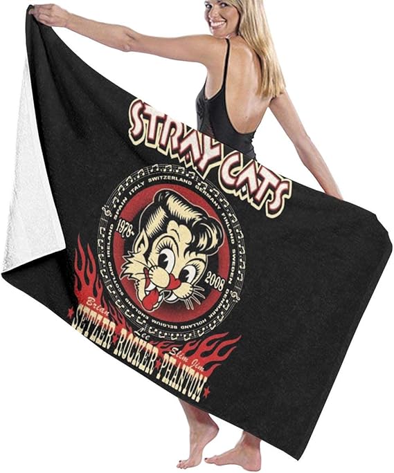 Amazon Co Jp Stray Cats ストレイ キャッツ ビーチタオル バスタオル 速乾 軽量 薄手 プール スポーツタオル 海水浴 旅行用タオル おしゃれ 大判 マイクロファイバー 多用途 80 130cm ホーム キッチン