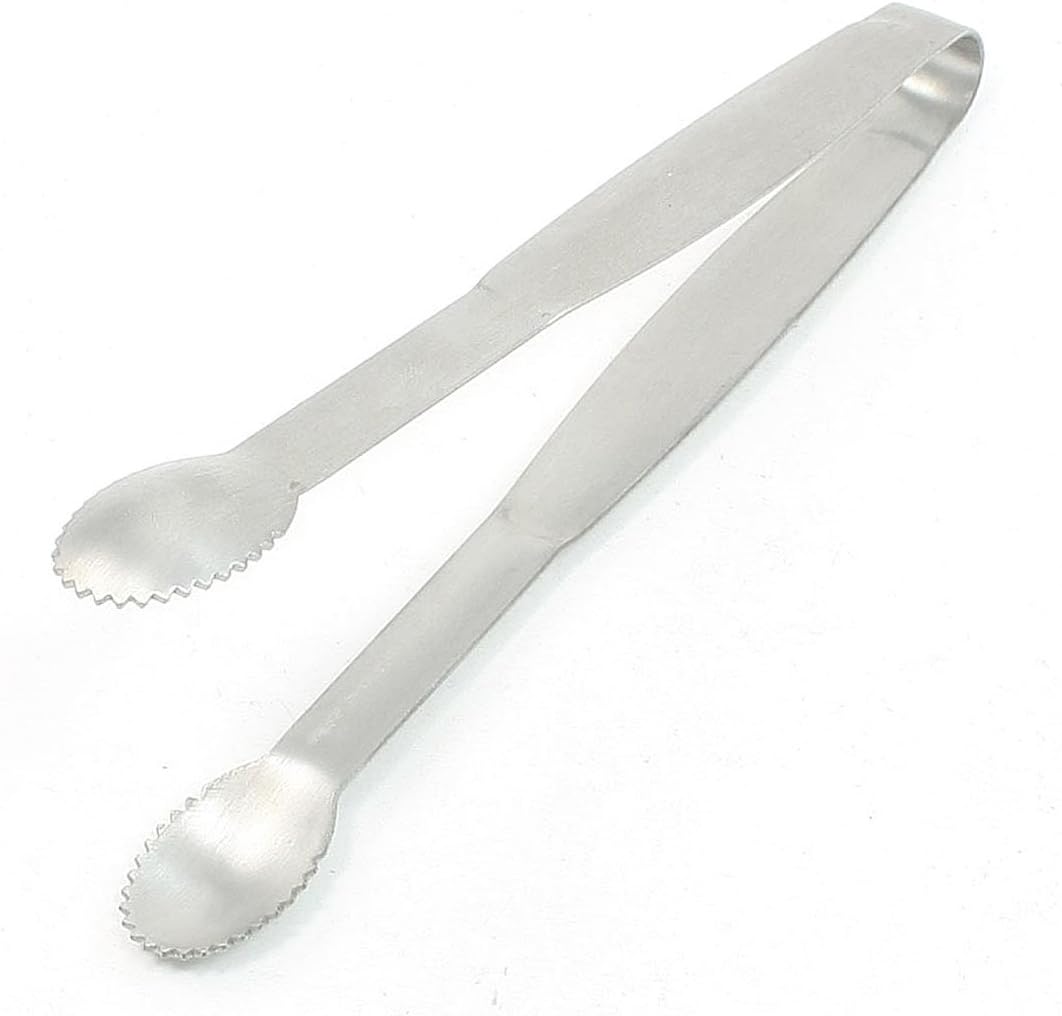 BBQ Grill Tongs, Scallop Head Design Bread Salad Ice Tong Food Clamp Clip 6 Inch Long Tongs