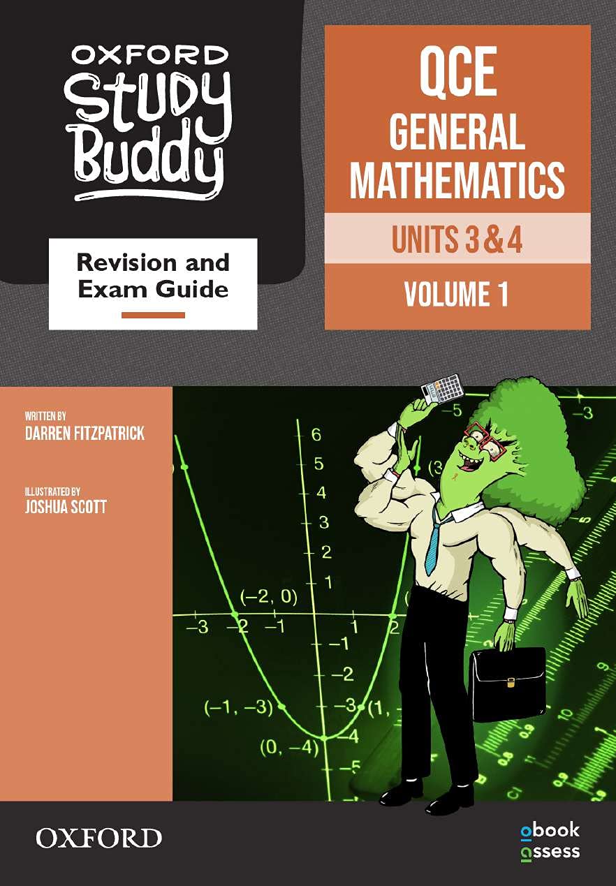 Oxford Study Buddy QCE General Mathematics Units 3&4 Revision and exam guide Queensland