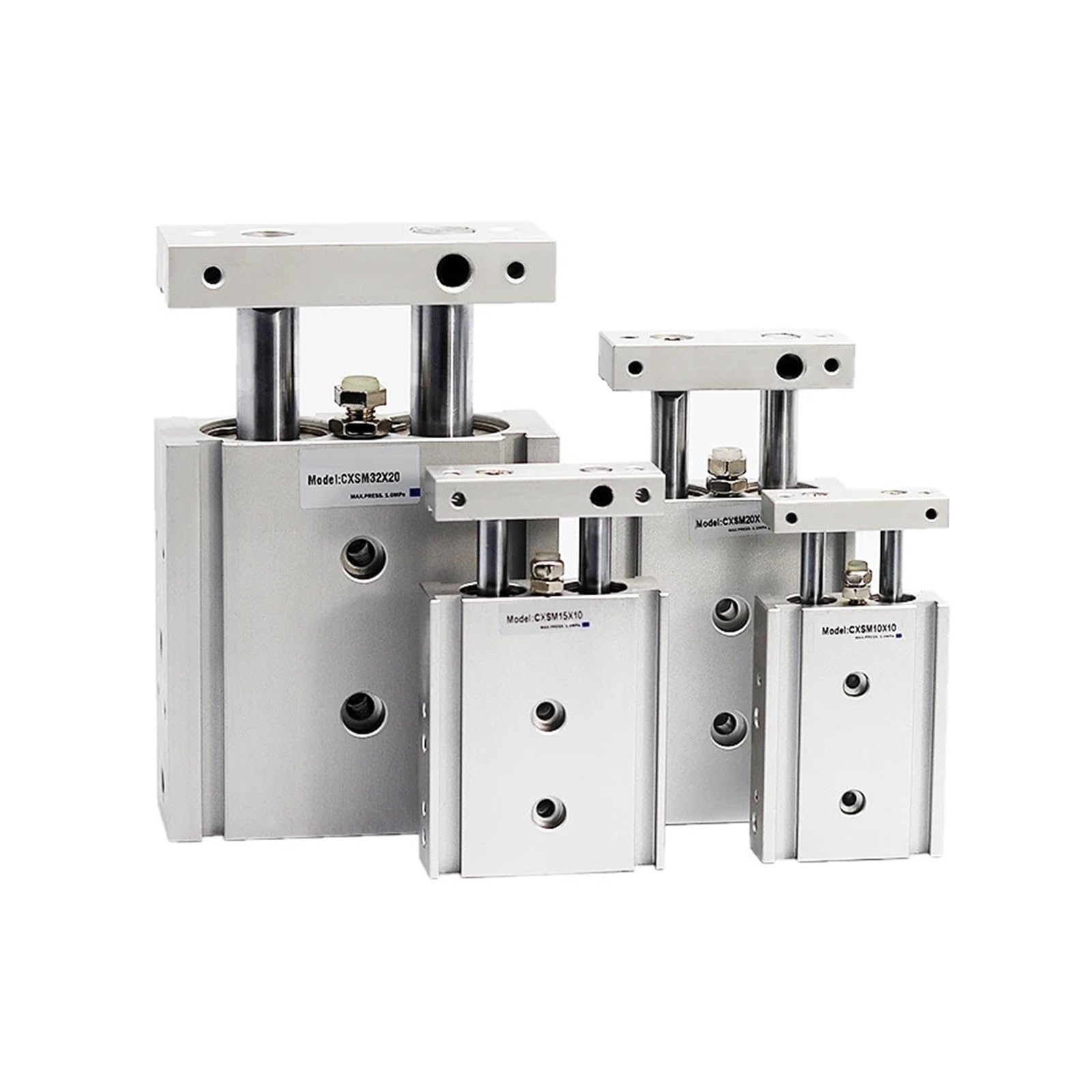 Cilindro neumático de doble eje CXSM15/20/25/32 Actuador compacto varilla | Actuador compacto doble varilla para automatización precisa