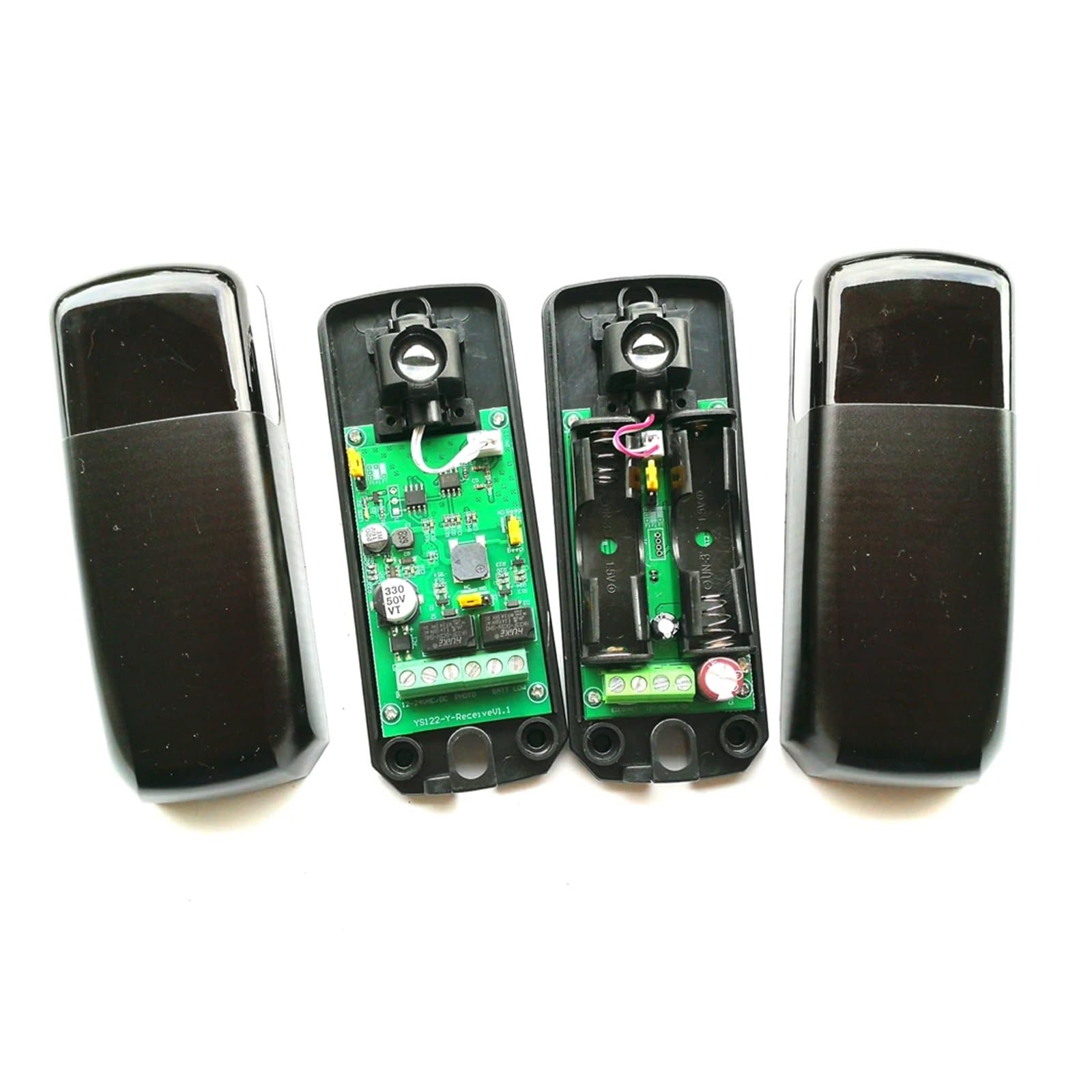 Sensor infrarrojo seguro for puerta automatizada, modelo 122, con batería, oscilación, corredera, puerta de garaje y fotocélulas infrarrojas de seguridad,Seguridad Confiable