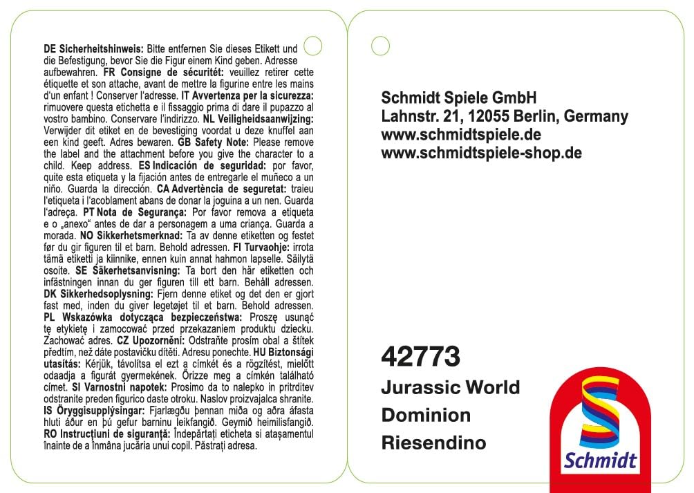 JWD, Riesendino, 26 cm: Plüsch, Jurassic World