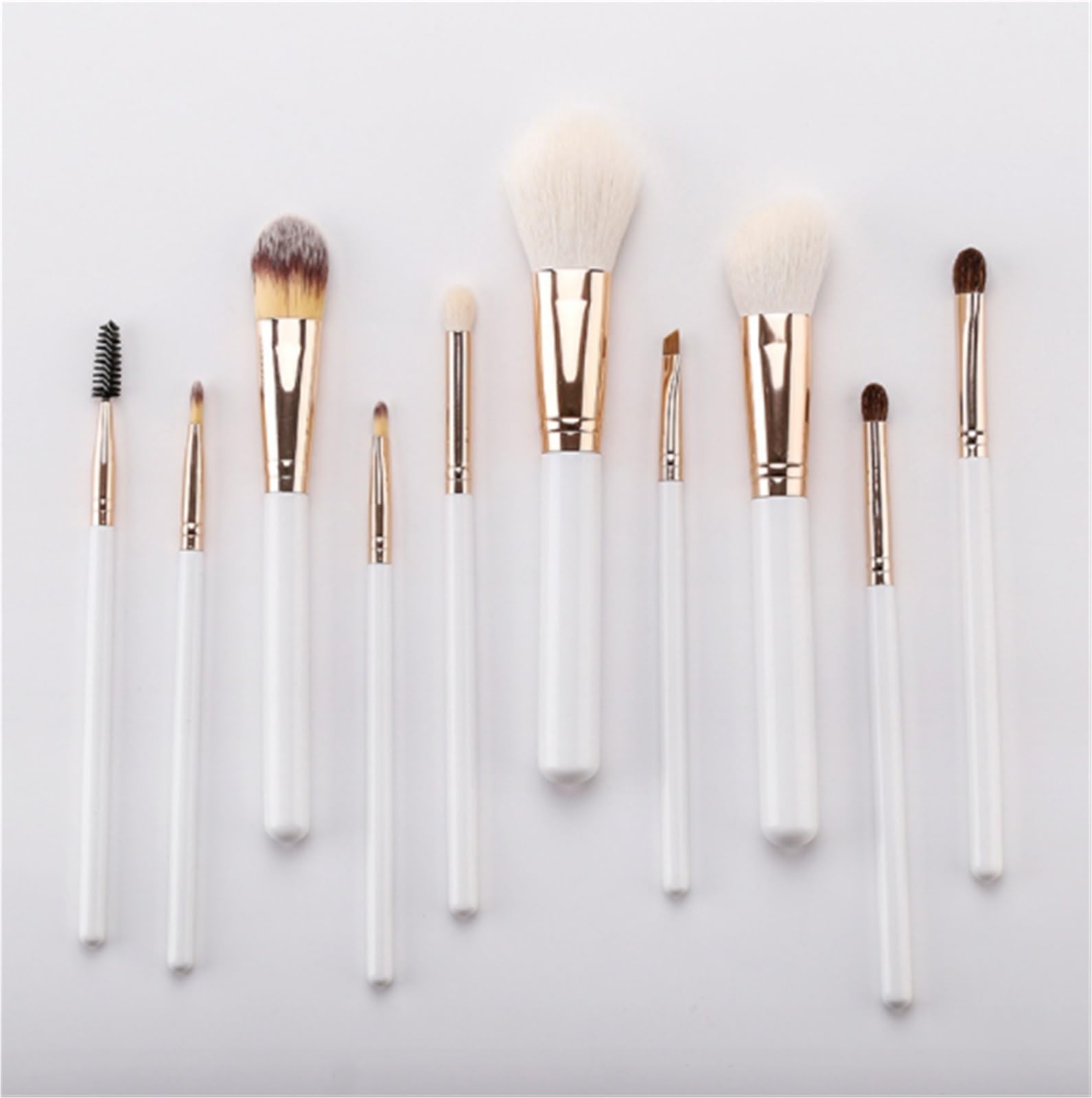 Make Up Pinsel Set Aesthetic Make-up-Pinsel, 10 Stück, Mit Aufbewahrungstasche For Pinsel, Holzgriff, Loser Puderpinsel Reise Schminkpinsel Set