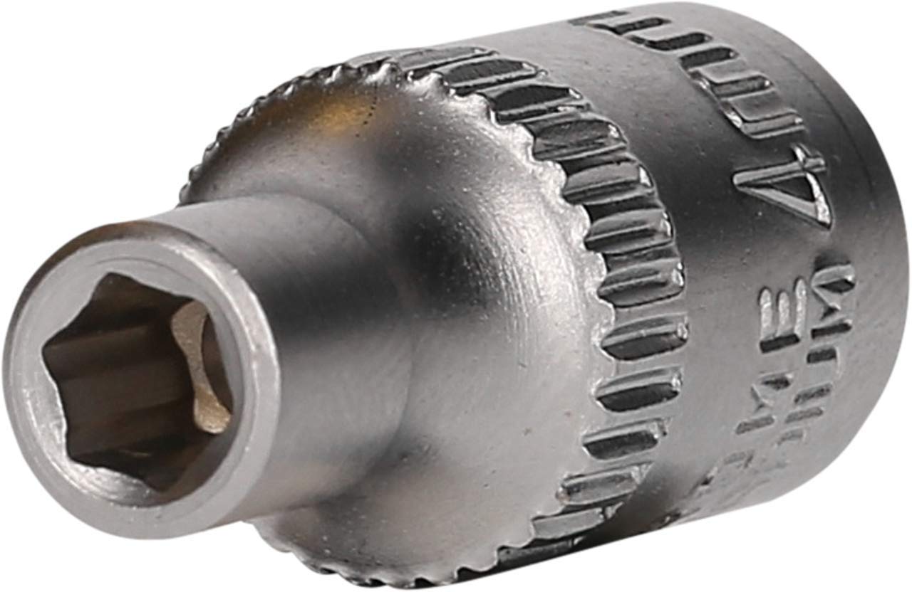 BRILLIANT TOOLS BT020930 1/4 Inch Hex Socket 4 mm [Powered by KS Tools]