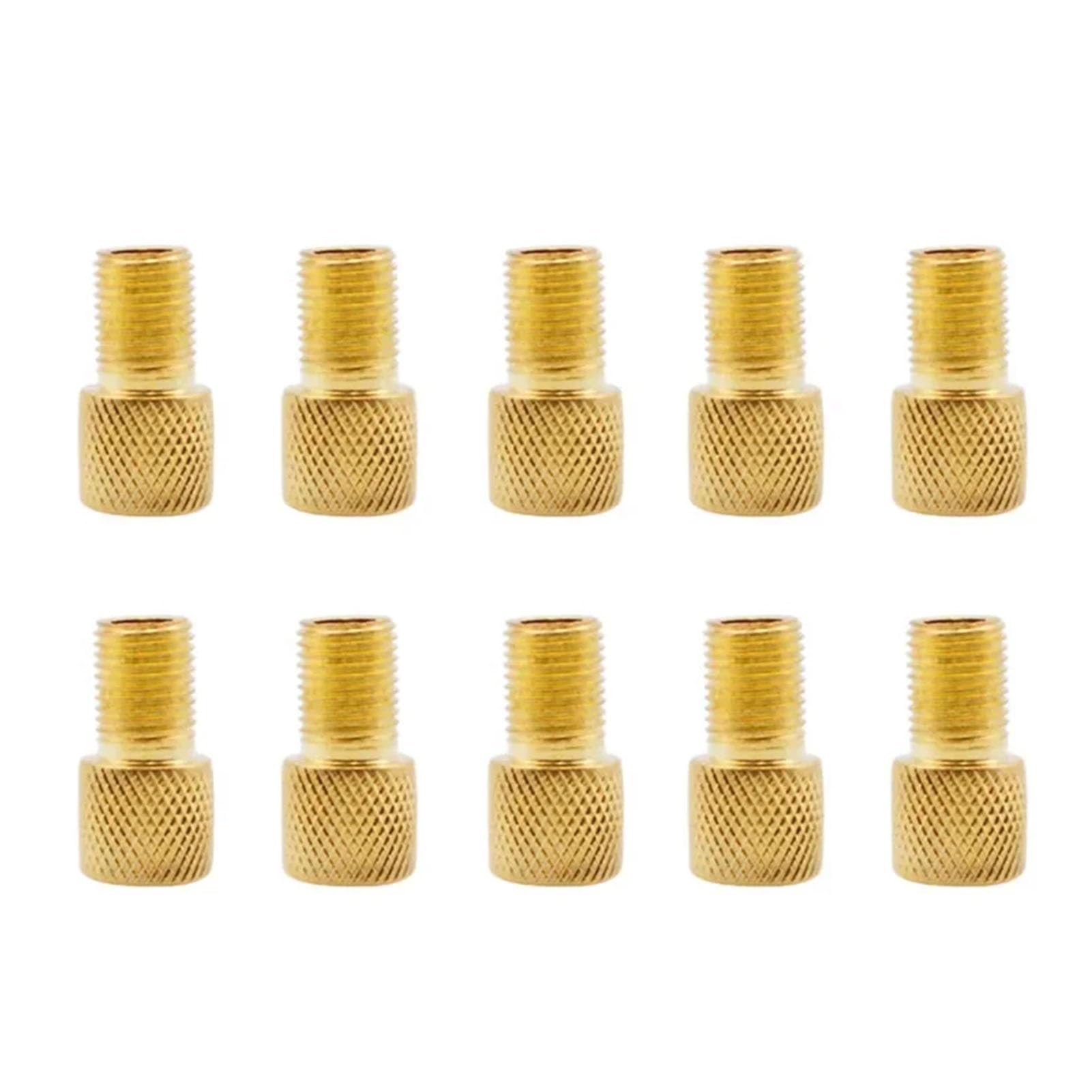 Dymkie Grid Grain-10Pc Converter Bike Tire French Valve Adapter Bicycle Accessories(Grid Grain-10Pc)