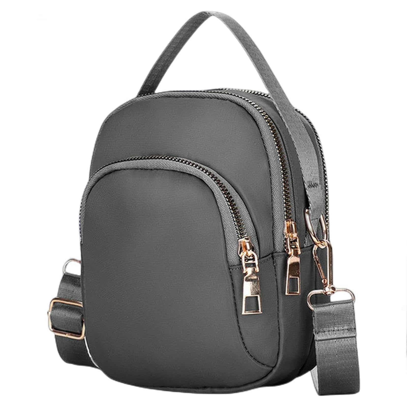 Borsa Donna Tracolla Sacca da Donna A Traversa in Nylon Borsa da Donna Casual Spalla Portatile Cambio Leggero Sacca di Stoffa-Red-a