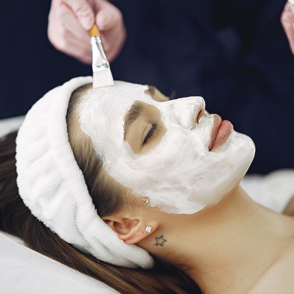 Set Pratica e Facile da Trasportare Ciotola per Maschera Viso in Legno Colore Casuale con Pennello e Spatola per Uso Professionale in Saloni di Bellezza e Viaggi