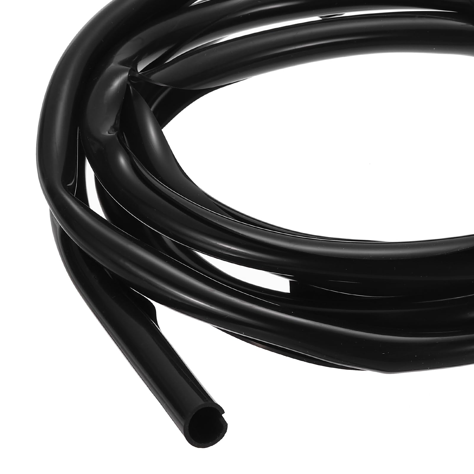 sourcing map 3 m Split Silicone Cable Sleeve Tubing, ID 12mm Black Split Silicone Tube Cord Organizer Wire Shielding Sheathing Wrap for USB Charge Power Cord Audio Video Cable