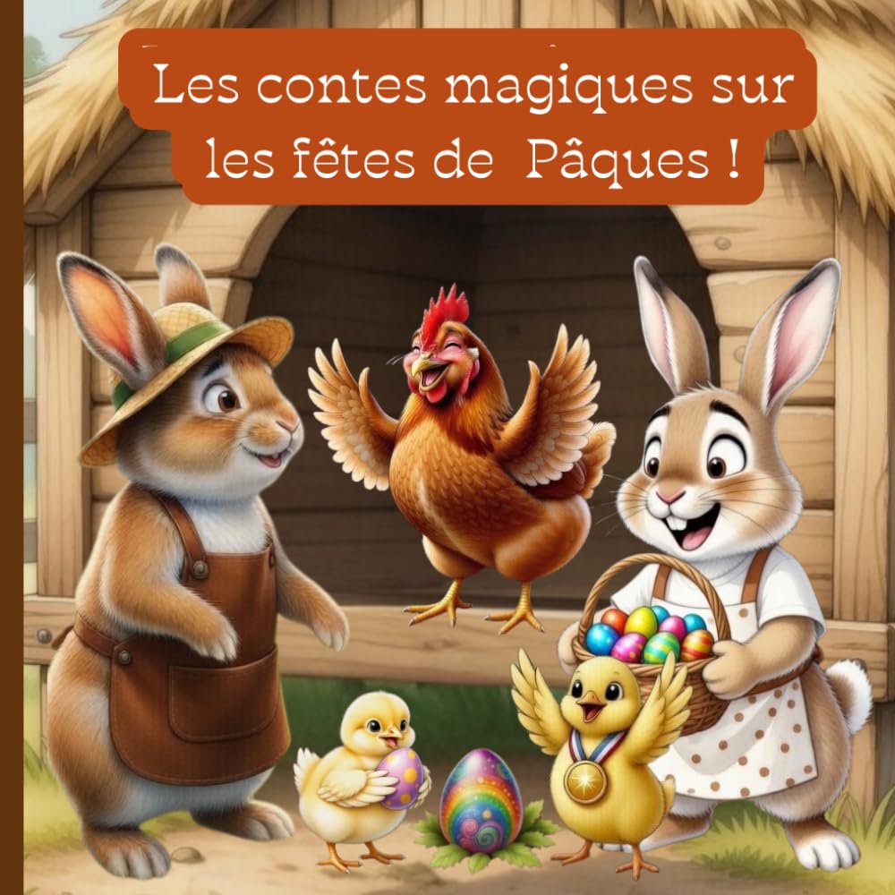 Les contes magiques sur les fêtes de Pâques: 5 histoires courtes et amusantes avec des animaux de la ferme pour la maternelle, la lecture à voix haute ... aux œufs. (La magie des contes pour enfants)