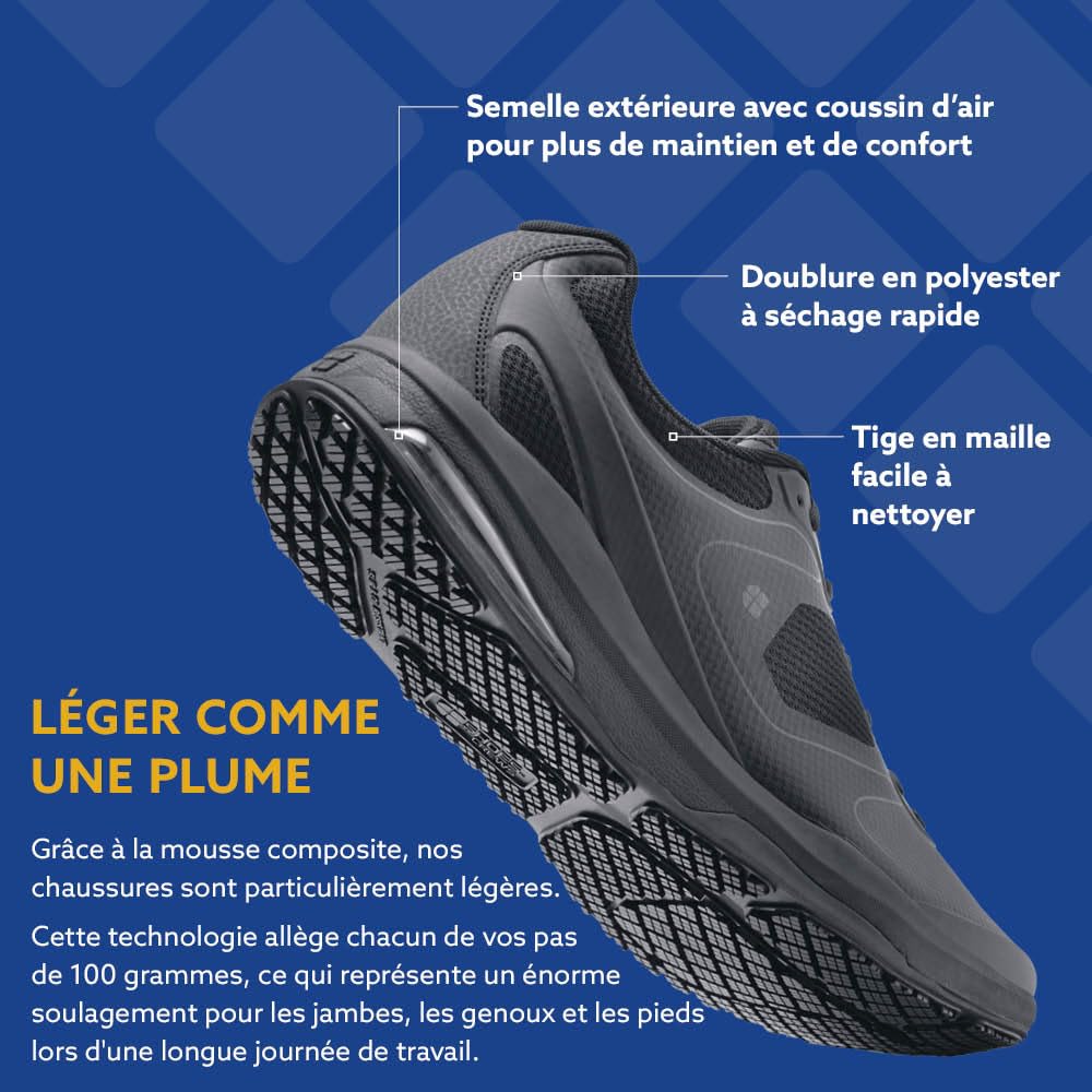 Shoes for Crews Baskets de Travail antidérapantes pour Femmes – Chaussures Confortables, Respirantes et hydrofuges - Idéales pour la Cuisine, Les Soins de santé, l'entretien – Revolution II