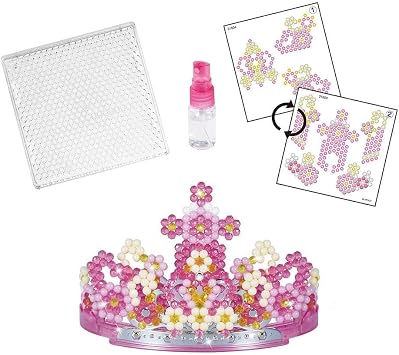 Aquabeads 3D Princess Tiara Set, Arts & Crafts Bead Kit for Children, Design a 3D Wearable Princess Tiara