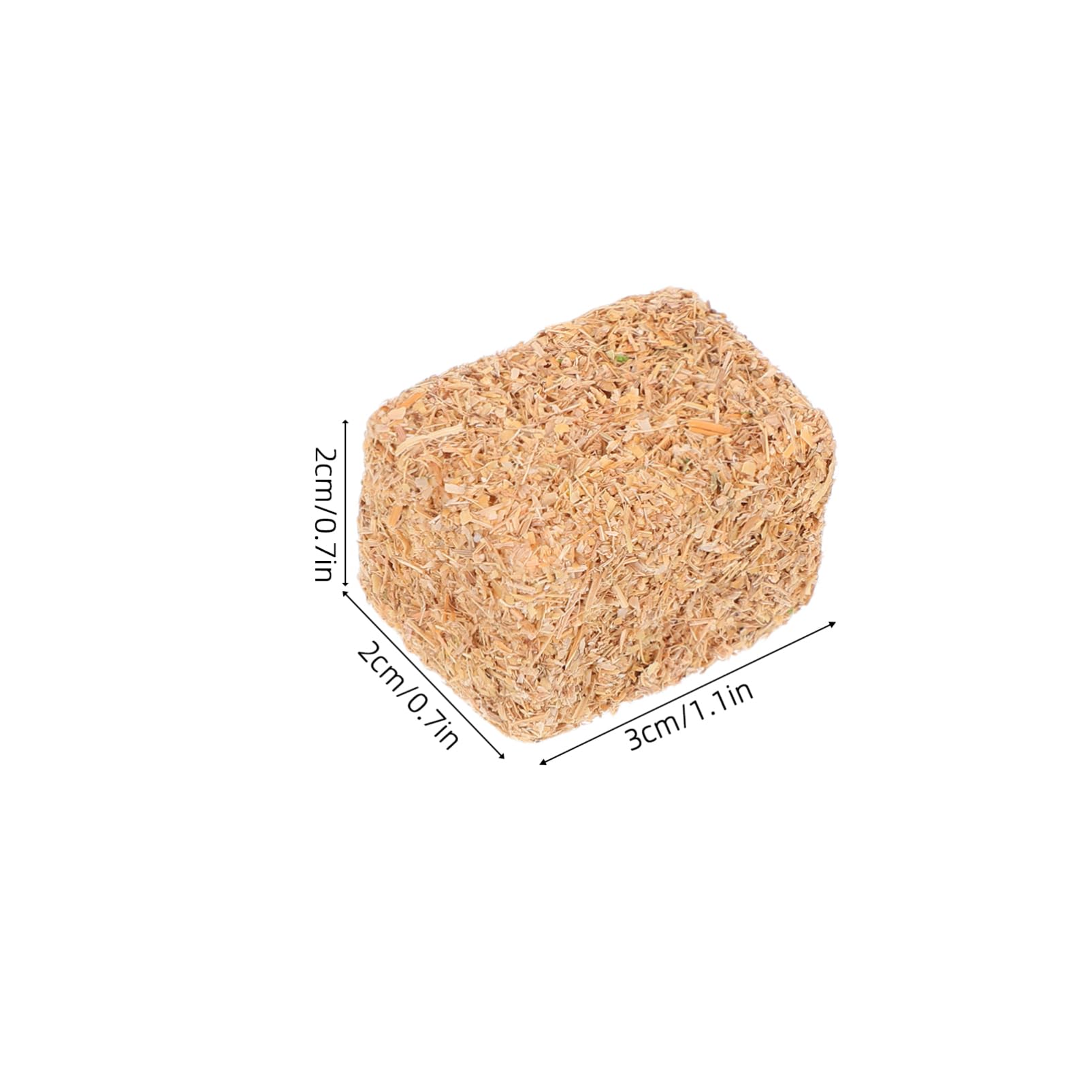 Homoyoyo 4 Pack Mini Hay Bales: Miniature Hay Bales Decor Mini Straw Dollhouse Haystack Ornament Western Farm House Haystack Craft HayBales Accessories for Dollhouse Fall Harvest Scene - Image 2