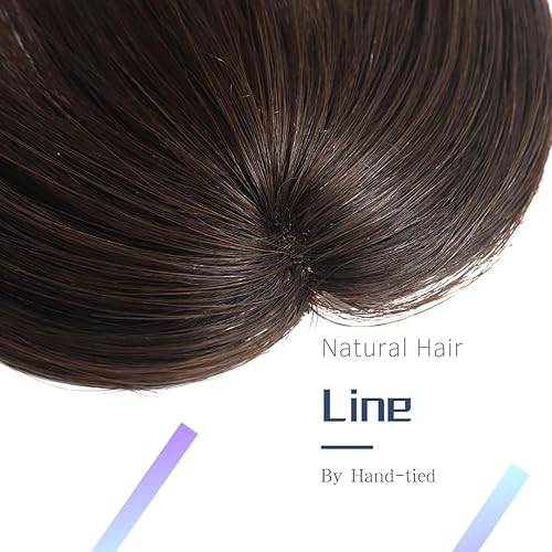 Miniatura 3 de Extensiones de cabello con clip, 100 % cabello humano virgen real, color marrón oscuro, n. 2, curvadas con varillas para mujer, uso diario