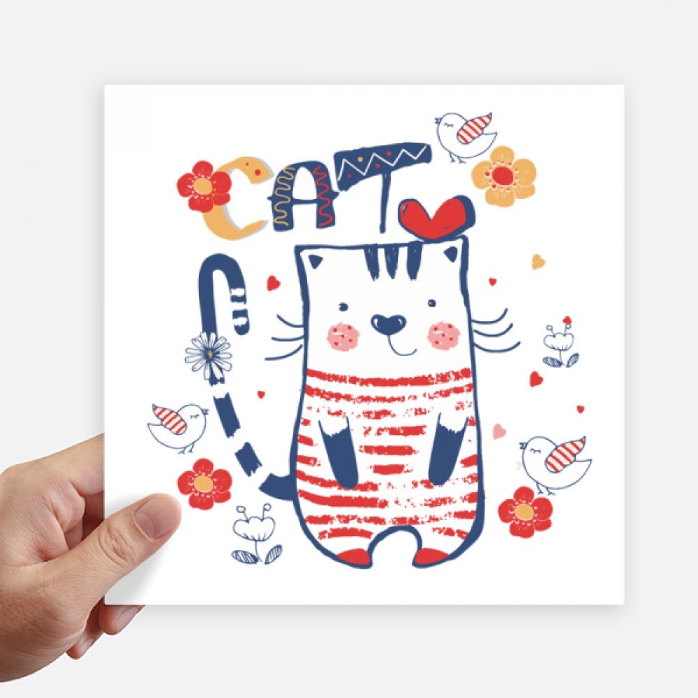 Autocollant oiseau et chat pour masquer les rayures de valise et PC