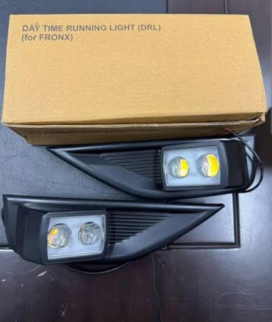 Fog DRL Light Compatible for Maruti Fronx 2023–Present | LED Fog Lamp with Daytime Running Light | Front Bumper OEM Fit | Set of 2-image-32