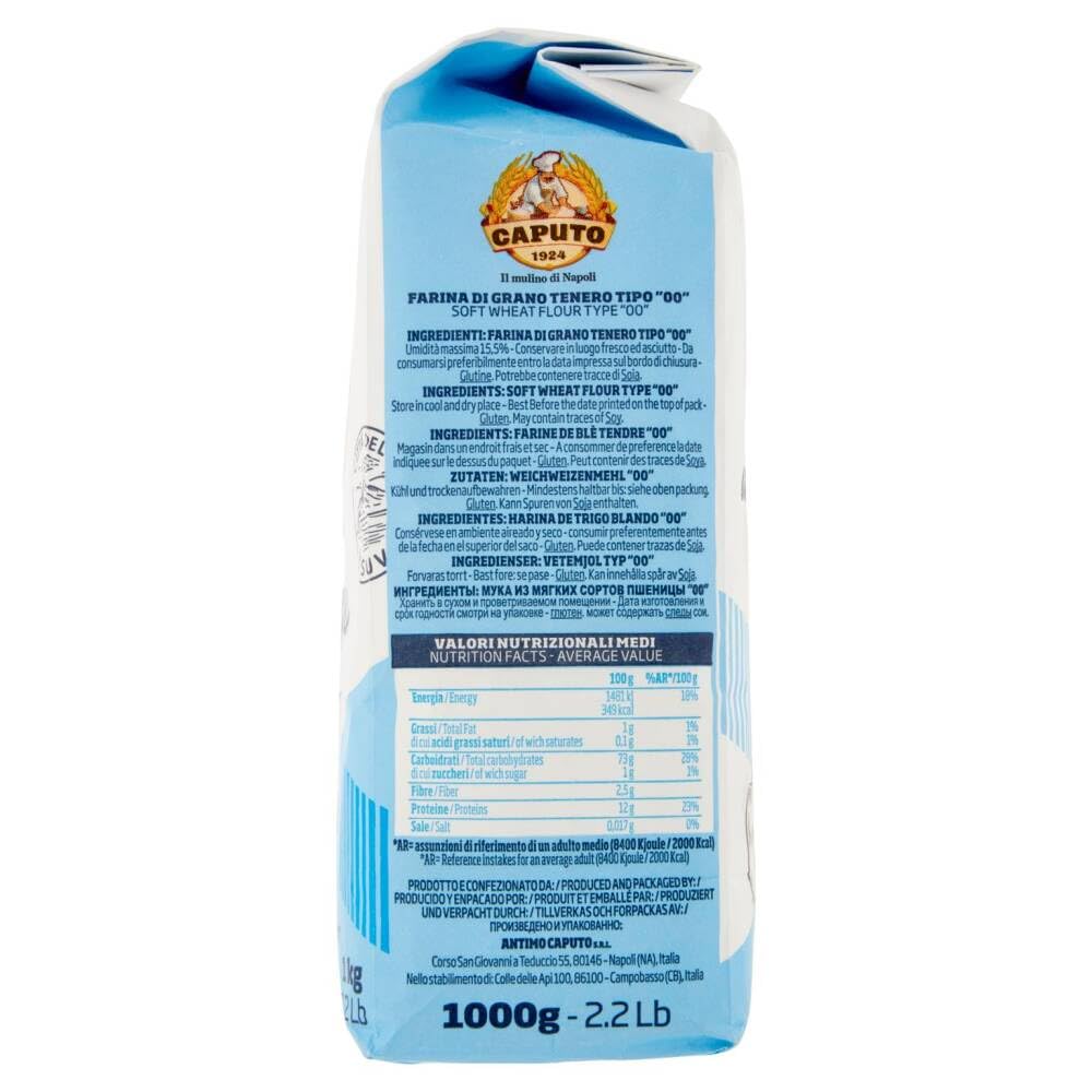 Italian Gourmet Farina Doppio Zero Classica Pizzamehl 24 x 1kg für Pizza