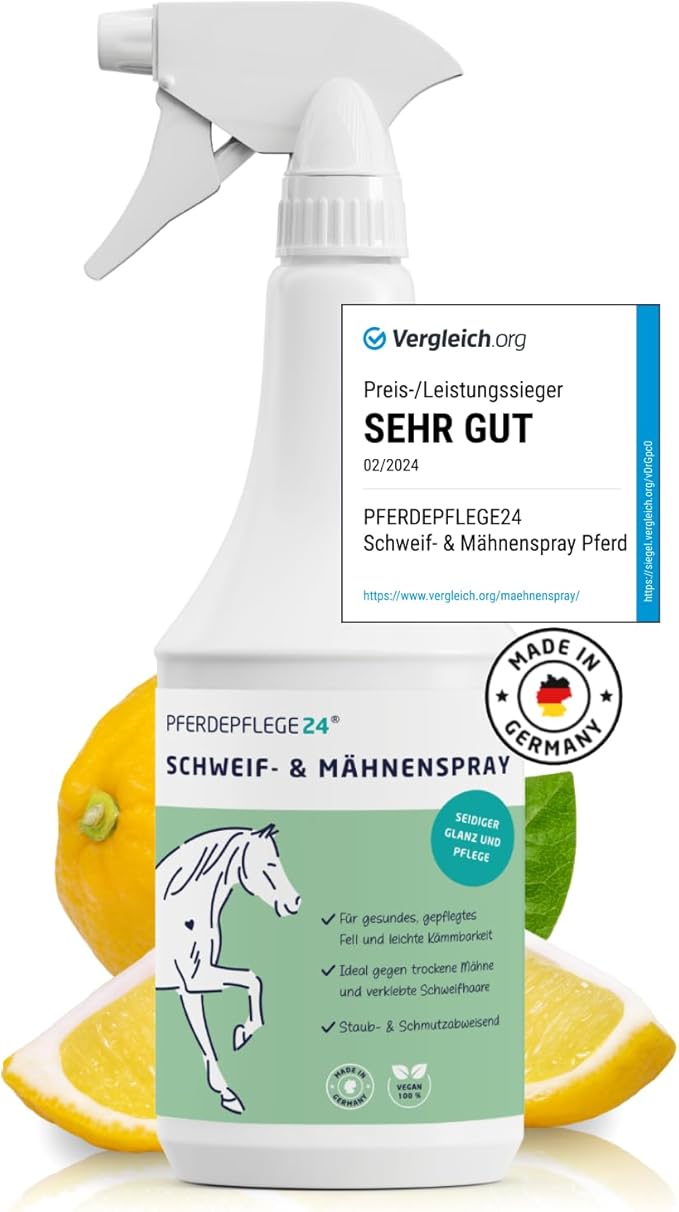 EquiXTREME Hair Polish Spray - Glanzspray Für Pferdemähne & Fell, 300ml
