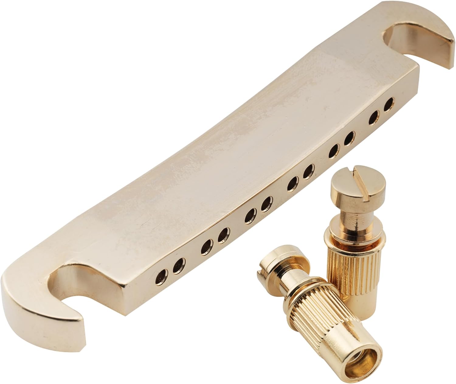 Musiclily Pro 52.5mm 12-string Tune-o-matic Stop Tailpiece for Epiphone Les Paul SG Style Electric Guitar, Gold